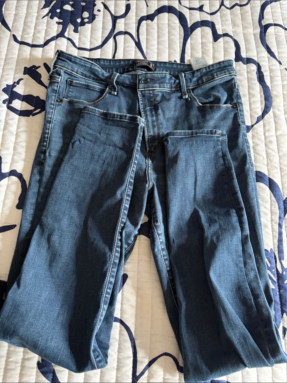 Abercrombie & Fitch Dark Blue Slim Straight Jeans